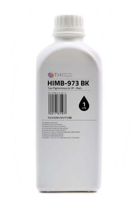 Butelka Black HP 1L Tusz Pigmentowy (Pigment) INK-MATE HIMB973 Butelka Black HP 1L Tusz Pigmentowy (Pigment) INK-MATE HIMB973