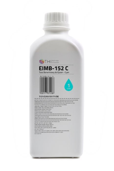 Butelka Cyan Epson 1L Tusz Barwnikowy o zwiększonej gęstości (Dye - high density) INK-MATE EIMB152 Butelka Cyan Epson 1L Tusz Barwnikowy o zwiększonej gęstości (Dye - high density) INK-MATE EIMB152