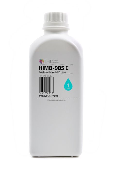 Butelka Cyan HP 1L Tusz Barwnikowy (Dye) INK-MATE HIMB985 Butelka Cyan HP 1L Tusz Barwnikowy (Dye) INK-MATE HIMB985