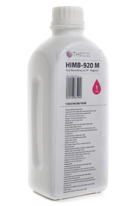 Butelka Magenta HP 1L Tusz Barwnikowy (Dye) INK-MATE HIMB920 Butelka Magenta HP 1L Tusz Barwnikowy (Dye) INK-MATE HIMB920