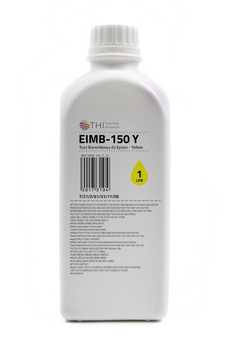 Butelka Yellow Epson 1L Tusz Barwnikowy (Dye) INK-MATE EIMB150 Butelka Yellow Epson 1L Tusz Barwnikowy (Dye) INK-MATE EIMB150