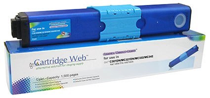 Toner Cartridge Web Cyan OKI C301 zamiennik 44973535 Toner Cartridge Web Cyan OKI C301 zamiennik 44973535