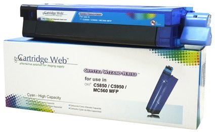 Toner Cartridge Web Cyan OKI C5850 zamiennik 43865723 Toner Cartridge Web Cyan OKI C5850 zamiennik 43865723