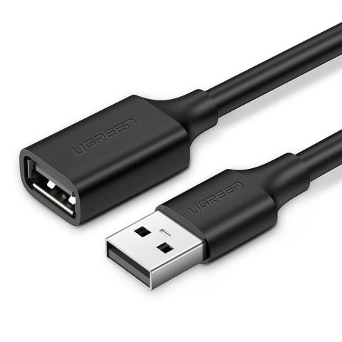 Kabel USB 2.0 przedłużający UGREEN US103, 3m (czarny) Kabel USB 2.0 przedłużający UGREEN US103, 3m (czarny)