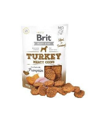 Brit Jerky Turkey Meaty Coins - Indyk - przysmak dla szczeniąt - 80g Brit Jerky Turkey Meaty Coins - Indyk - przysmak dla szczeniąt - 80g