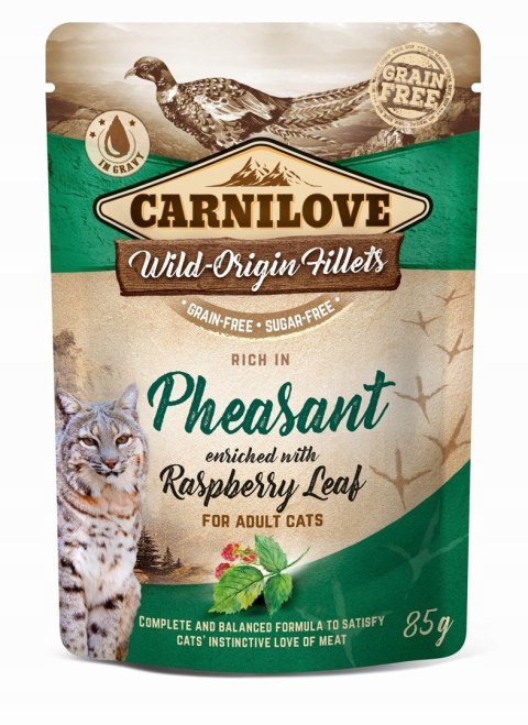 Carnilove Cat Pouch Pheasant&Raspberry Leaves 85g Carnilove Cat Pouch Pheasant&Raspberry Leaves 85g