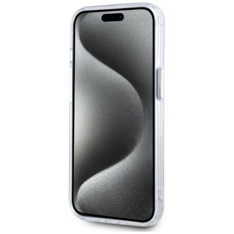 Karl Lagerfeld IML Metal Karl Head MagSafe - Etui do iPhone 15 (biały)