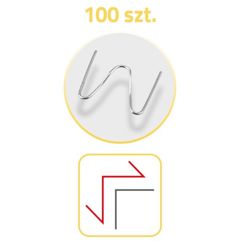 Zszywki do spawarki do plastiku 100 szt typ B Humberg Zszywki do spawarki do plastiku 100 szt typ B Humberg