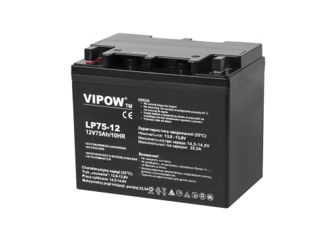 Akumulator żelowy VIPOW 12V 75Ah Akumulator żelowy VIPOW 12V 75Ah