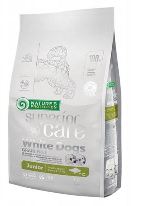 Nature's Protection White Dogs Grain Free Białoryba Junior Small and Mini Breeds 1.5 kg Nature's Protection White Dogs Grain Free Białoryba Junior Small and Mini Breeds 1.5 kg