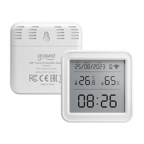 Inteligentny czujnik temperatury i wilgotności Zigbee Gosund ST17 LCD Tuya