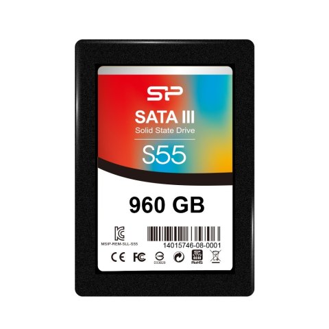 Silicon Power Slim S55 2.5" 960 GB Serial ATA III TLC Silicon Power Slim S55 2.5" 960 GB Serial ATA III TLC