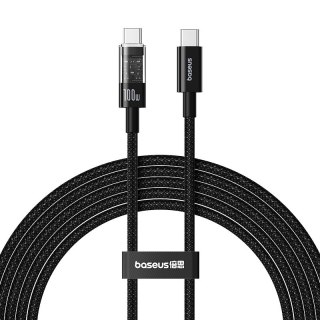 Kabel Baseus Gem Typ C-Typc C 100W 2m (czarny)