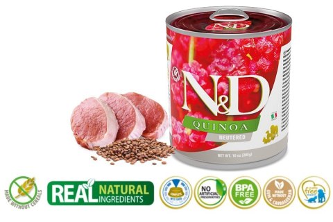 FARMINA N&D Quinoa Neutered Pork - mokra karma dla psa - 285 g FARMINA N&D Quinoa Neutered Pork - mokra karma dla psa - 285 g