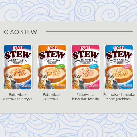 INABA CIAO Potrawka z kurczaka - przysmak dla kotów - 40g INABA CIAO Potrawka z kurczaka - przysmak dla kotów - 40g