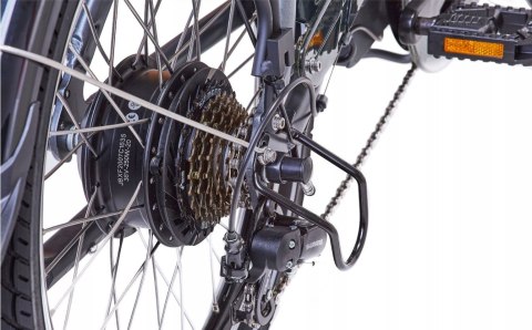 JOBOBIKE Sam - Składany Rower Elektryczny Miejski Dla Seniora 250W Szary
