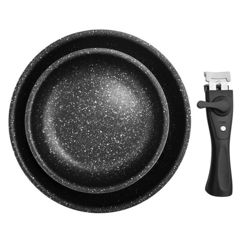 Patelnia granitowa 20+26 cm GRANDE COMBI odpinana Patelnia granitowa 20+26 cm GRANDE COMBI odpinana