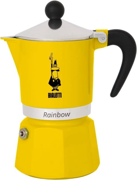 Bialetti kawiarka Rainbow 6tz Żółta Bialetti kawiarka Rainbow 6tz Żółta