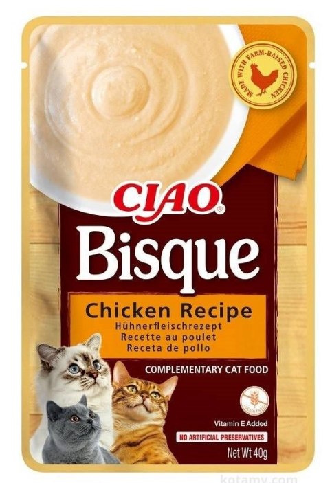 INABA CAT CIAO BISQUE CHICKEN 40g INABA CAT CIAO BISQUE CHICKEN 40g