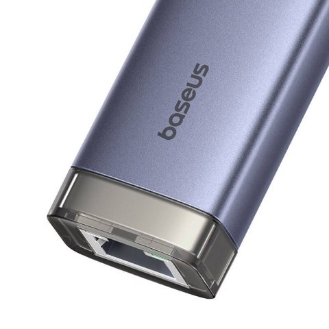 Hub 4w1 Baseus UltraJoy USB-A&USB-C do 3xUSB3.0+USB-C+RJ45 (szary)