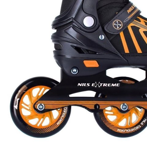 ŁYŻWOROLKI NILS EXTREME NA18812 A POMARAŃCZOWE ROZM. M (34-38) ŁYŻWOROLKI NILS EXTREME NA18812 A POMARAŃCZOWE ROZM. M (34-38)