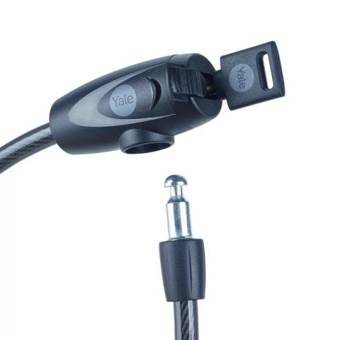Linka rowerowa stalowa na klucz 10x600mm Yale Essential Security Keyed Cable Lock 10mm Linka rowerowa stalowa na klucz 10x600mm Yale Essential Security Keyed Cable Lock 10mm