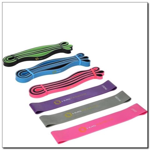 Zestaw gum do ćwiczeń HMS Premium GU04/06 Pro Set Zestaw gum do ćwiczeń HMS Premium GU04/06 Pro Set