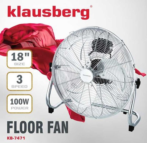 WENTYLATOR WIATRAK CYRKULATOR PODŁOGOWY 100W KLAUSBERG KB-7471 WENTYLATOR WIATRAK CYRKULATOR PODŁOGOWY 100W KLAUSBERG KB-7471