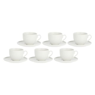 LA PORCELLANA BIANCA CORTE Zestaw 6 filiżanek do kawy ze spodkiem 80 ml