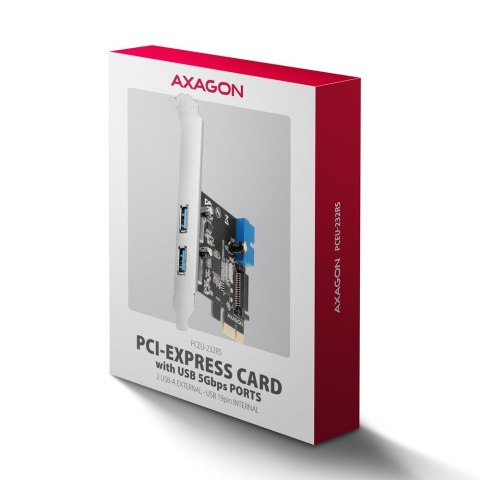 Axagon PCEU-232RS adapter Wewnętrzny USB 3.2 Gen 1 (3.1 Gen 1)