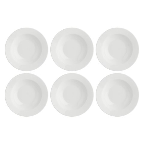 LA PORCELLANA BIANCA ESSENZIALE Zestaw 6 talerzy do zupy z rantem 23 cm LA PORCELLANA BIANCA ESSENZIALE Zestaw 6 talerzy do zupy z rantem 23 cm