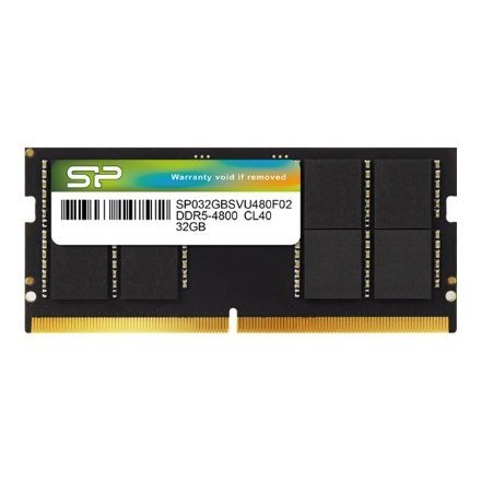 Pamięć SODIMM DDR5 Silicon Power 32GB (1x32GB) 4800MHz CL40 1,1V Pamięć SODIMM DDR5 Silicon Power 32GB (1x32GB) 4800MHz CL40 1,1V