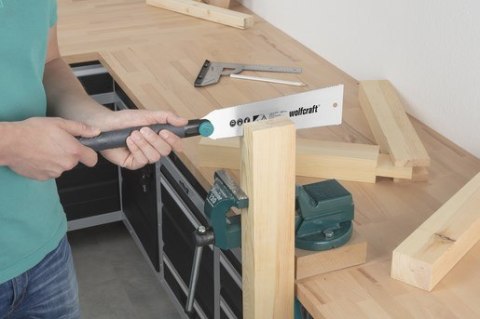 Wolfcraft GmbH 6951000 piła ręczna Piła japońska 24 cm Czarny, Stal nierdzewna