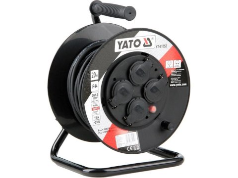 Yato YT-81052 kołowrotek 4 x gniazdo sieciowe 20 m Yato YT-81052 kołowrotek 4 x gniazdo sieciowe 20 m