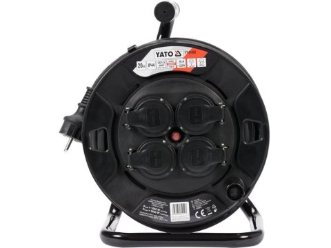 Yato YT-81052 kołowrotek 4 x gniazdo sieciowe 20 m Yato YT-81052 kołowrotek 4 x gniazdo sieciowe 20 m