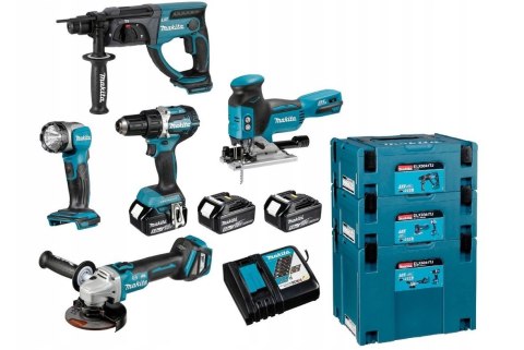 Zestaw Combo 18V DDF484+DGA513+DHR202+DJV181+DML802 Zestaw Combo 18V DDF484+DGA513+DHR202+DJV181+DML802