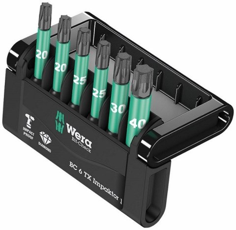 Zestaw bitów Bit-Check 6 TX Impaktor 1, 6 części Zestaw bitów Bit-Check 6 TX Impaktor 1, 6 części