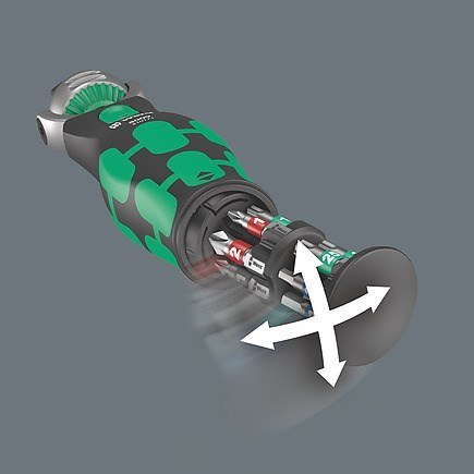 WERA Zestaw końcówek z grzechotką 3/8" 18-częściowy Zyklo