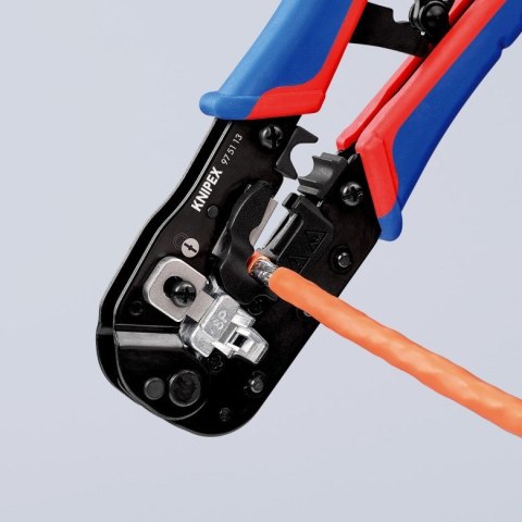 Knipex 97 51 13 zaciskarka kablowa Narzędzie do zaciskania Czarny, Niebieski, Czerwony