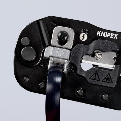 Knipex 97 51 13 zaciskarka kablowa Narzędzie do zaciskania Czarny, Niebieski, Czerwony