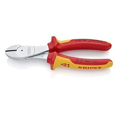 Szczypce tnące boczne o zwiększonym przełożeniu 180mm Szczypce tnące boczne o zwiększonym przełożeniu 180mm