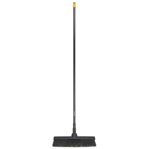 Fiskars 1025926 miotła Wewnętrzna Włosie miękkie/twarde Aluminium Czarny