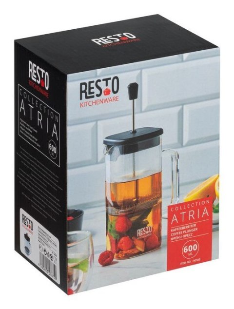 Resto Kitchenware 90503 dzbanek do herbaty Pojedynczy dzbanek 600 ml Czarny
