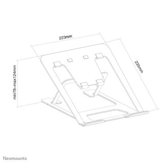 Neomounts NSLS085BLACK stojak na laptop Podstawka na notebooka Czarny 43,2 cm (17")