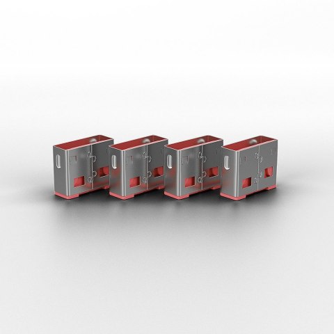 Lindy 40450 bloker portów Blokada portu + klucz USB Typu-A Różowy Kopolimer akrylonitrylo-butadieno-styrenowy (ABS) 5 szt. Lindy 40450 bloker portów Blokada portu + klucz USB Typu-A Różowy Kopolimer akrylonitrylo-butadieno-styrenowy (ABS) 5 szt.