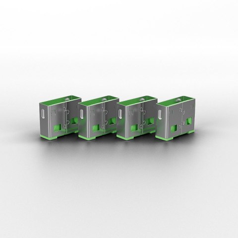 Lindy 40451 bloker portów Blokada portu + klucz USB Typu-A Zielony Kopolimer akrylonitrylo-butadieno-styrenowy (ABS) 5 szt. Lindy 40451 bloker portów Blokada portu + klucz USB Typu-A Zielony Kopolimer akrylonitrylo-butadieno-styrenowy (ABS) 5 szt.
