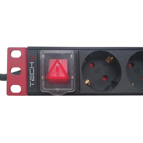 Listwa zasilająca Rack 1U 9x gniazdo Schuko, włącznik, 2m Listwa zasilająca Rack 1U 9x gniazdo Schuko, włącznik, 2m
