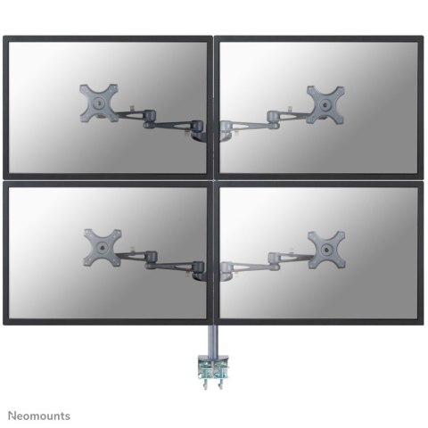 Neomounts FPMA-D935D4 uchwyt / stojak do monitorów 68,6 cm (27") Biurko Srebrny Neomounts FPMA-D935D4 uchwyt / stojak do monitorów 68,6 cm (27") Biurko Srebrny