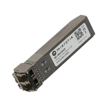 MikroTik SFP28 Module | XS+85LC01D | Dual LC UPC | 10000/25000 Mbit/s | Maximum transfer distance 100 m MikroTik SFP28 Module | XS+85LC01D | Dual LC UPC | 10000/25000 Mbit/s | Maximum transfer distance 100 m