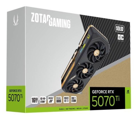 Karta graficzna ZOTAC GAMING GeForce RTX 5070 Ti 16GB SOLID OC